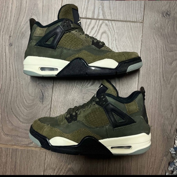 Air Jordan 4 Retro SE Craft GS ‘Olive’ Size 4Y - Picture 1 of 7